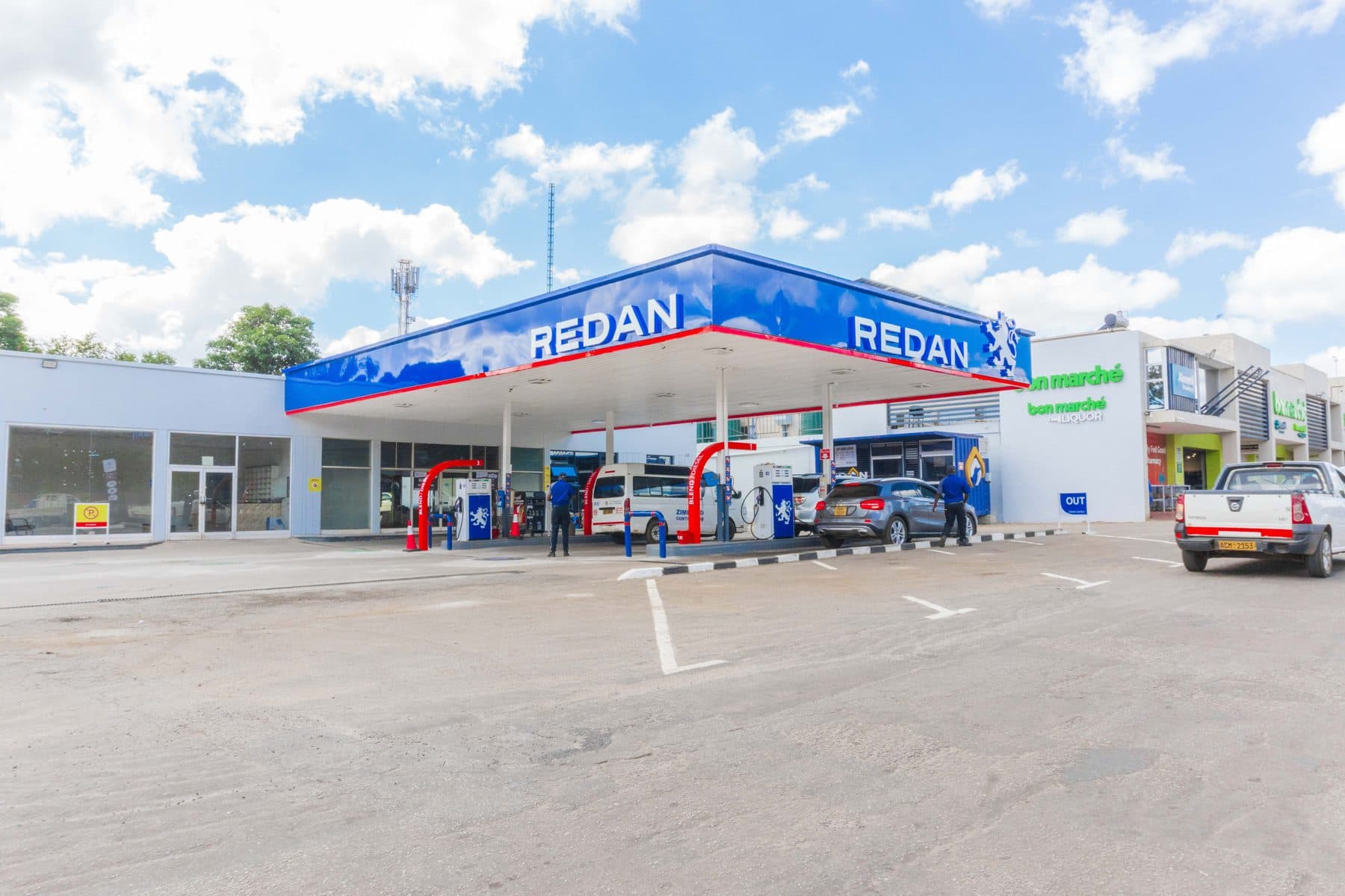 Redan service station canopy and forecourt