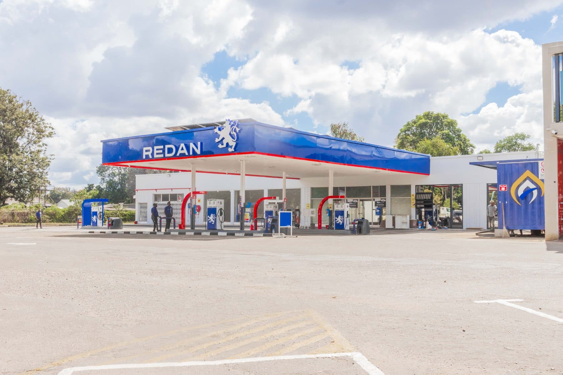 Redan service station canopy and forecourt