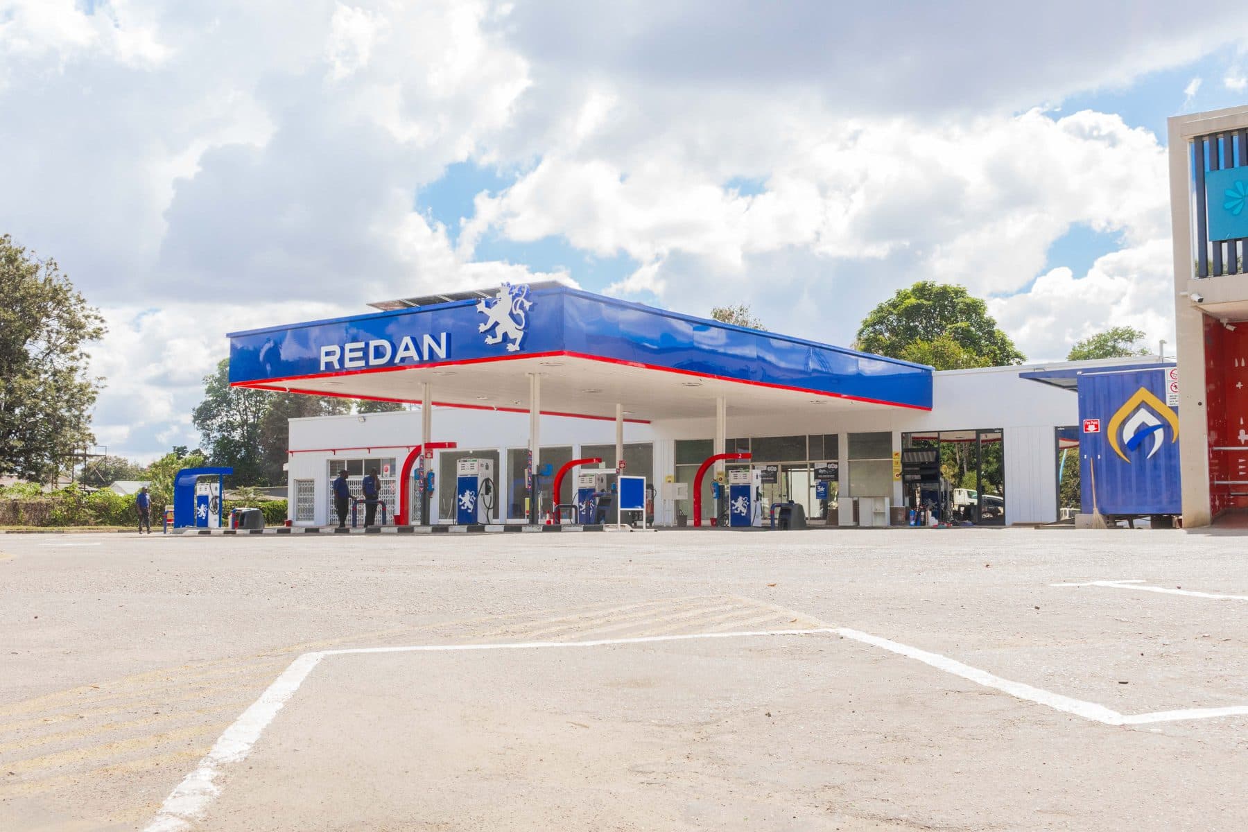 Redan service station canopy and forecourt