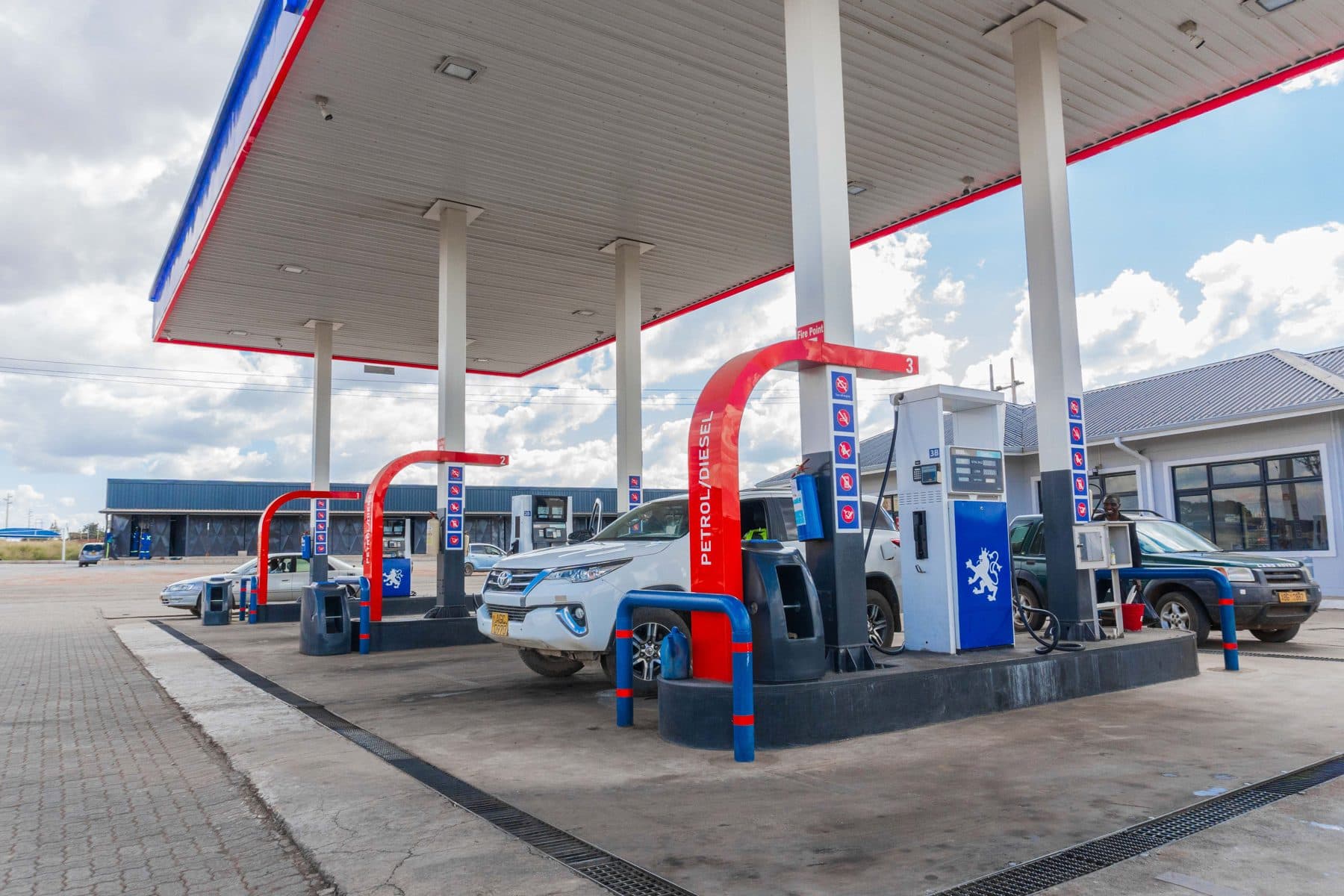 Redan service station canopy and forecourt